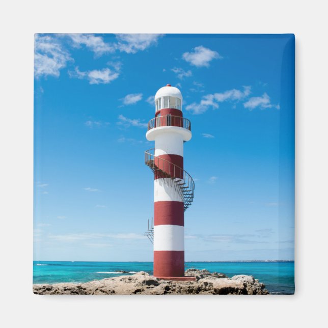 Lighthouses | Cancun Quintana Roo Mexico Magnet (Front)