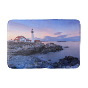 Lighthouses Cape Elizabeth, Maine Bath Mat