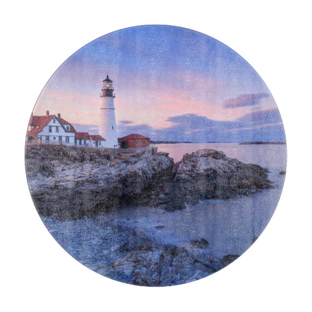 Lighthouses | Cape Elizabeth, Maine Cutting Board (Front)