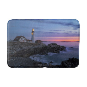 Lighthouses Cape Elizabeth Maine Lighthouse Bath Mat