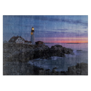 Lighthouses   Cape Elizabeth Maine Lighthouse Cutting Board