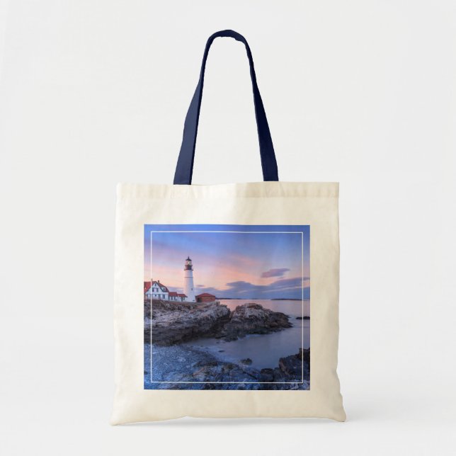 Lighthouses | Cape Elizabeth, Maine Tote Bag (Front)