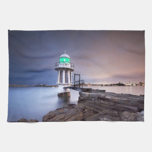 Lighthouses | Cremorne Point Lighthouse Australia Tea Towel (Horizontal)