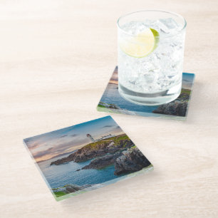 Lighthouses   Fanad Head Lighthouse Ireland Glass Coaster