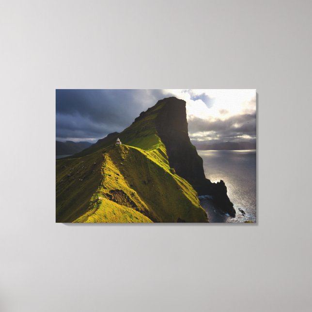 Lighthouses | Faroe Islands Denmark Canvas Print (Front)