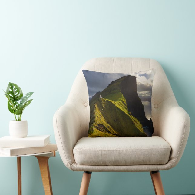 Lighthouses | Faroe Islands Denmark Cushion (Chair)
