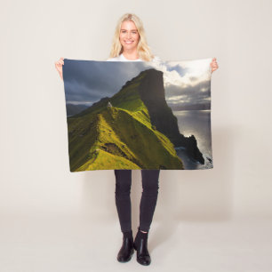 Lighthouses Faroe Islands Denmark Fleece Blanket