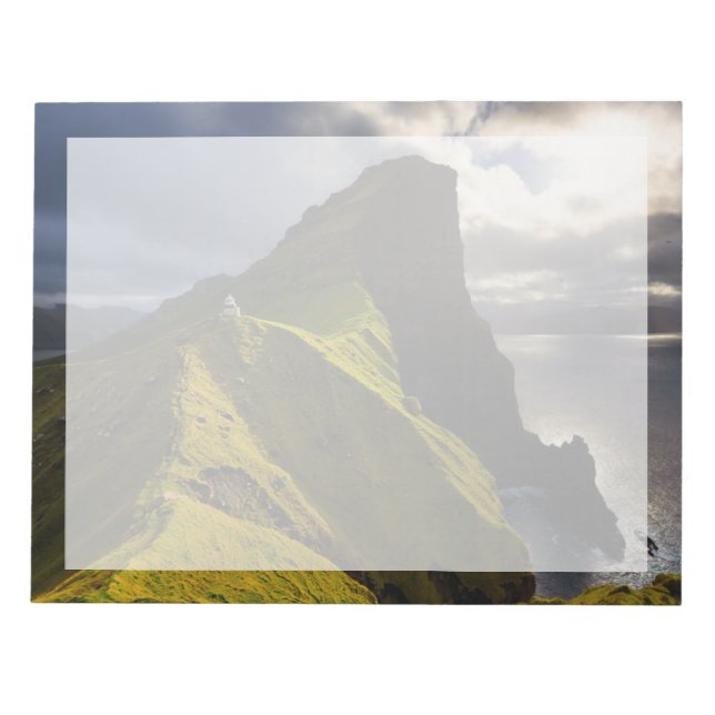 Lighthouses | Faroe Islands Denmark Notepad (Front)