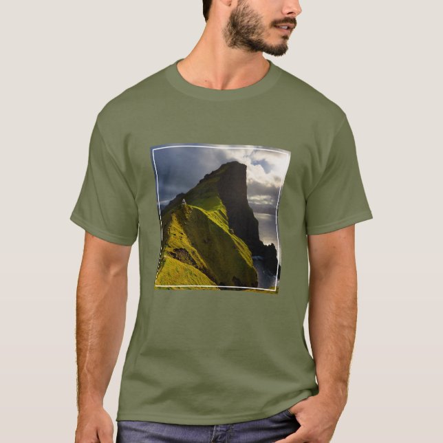 Lighthouses | Faroe Islands Denmark T-Shirt (Front)