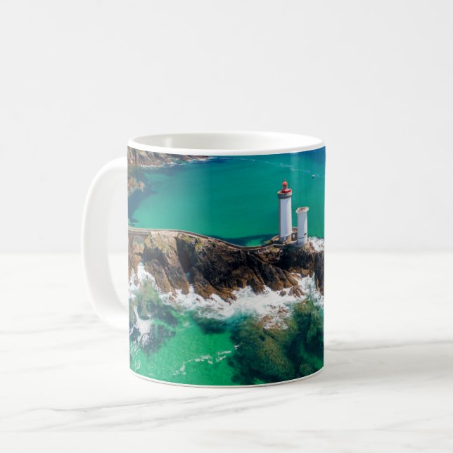 Lighthouses | Finistère Brest Bretagne Lighthouse Coffee Mug (Front Left)