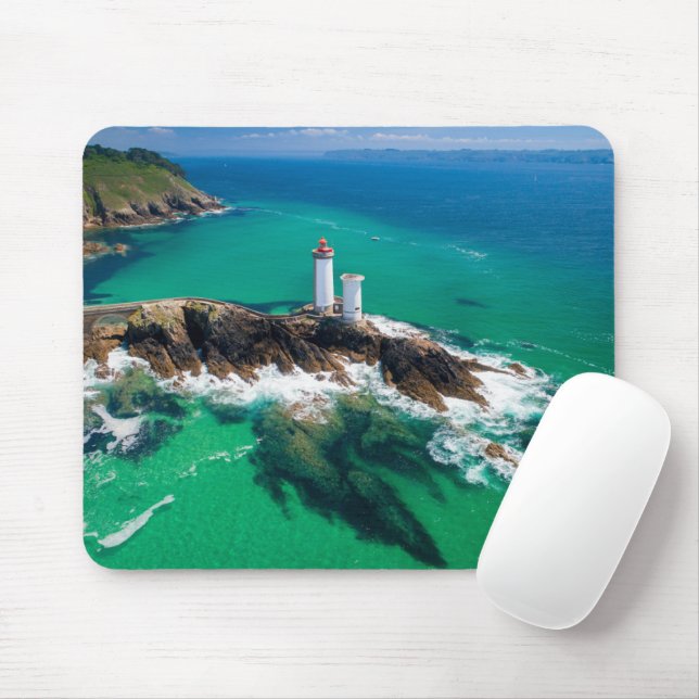 Lighthouses | Finistère Brest Bretagne Lighthouse Mouse Pad (With Mouse)