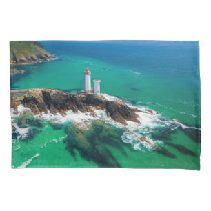 Lighthouses   Finistère Brest Bretagne Lighthouse Pillowcase