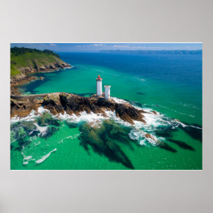 Lighthouses   Finistère Brest Bretagne Lighthouse Poster