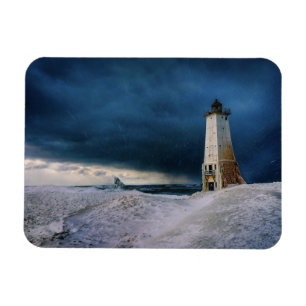 Lighthouses Frankfort Lighthouse Lake Michigan Magnet