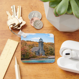 Lighthouses Grand Island East Channel Light Key Ring