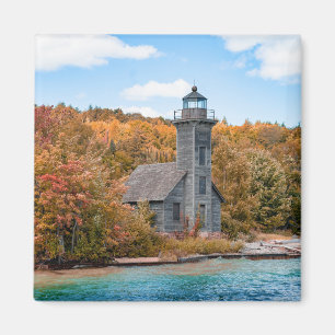 Lighthouses Grand Island East Channel Light Magnet
