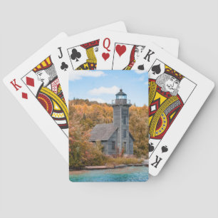 Lighthouses   Grand Island East Channel Light Playing Cards