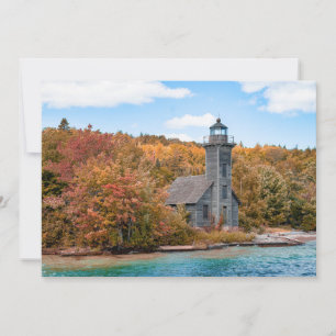Lighthouses Grand Island East Channel Light Thank You Card