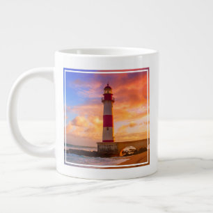Lighthouses   Itapuã Lighthouse Bahia Brazil Large Coffee Mug