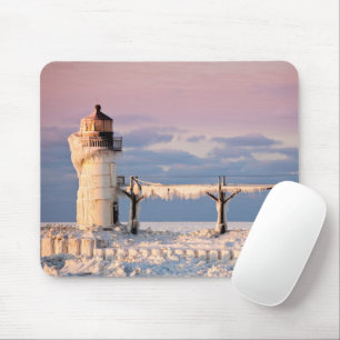 Lighthouses   Lake Michigan Lighthouse Mouse Pad