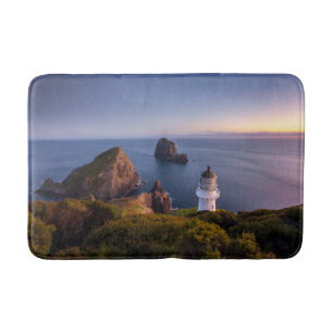 Lighthouses Lighthouse Cape Brett New Zealand Bath Mat