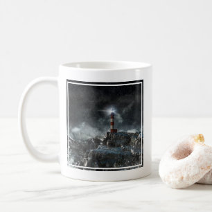 Lighthouses Lighthouse in the Storm Coffee Mug