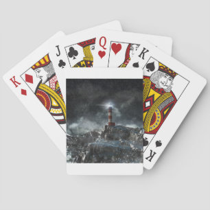 Lighthouses Lighthouse in the Storm Playing Cards