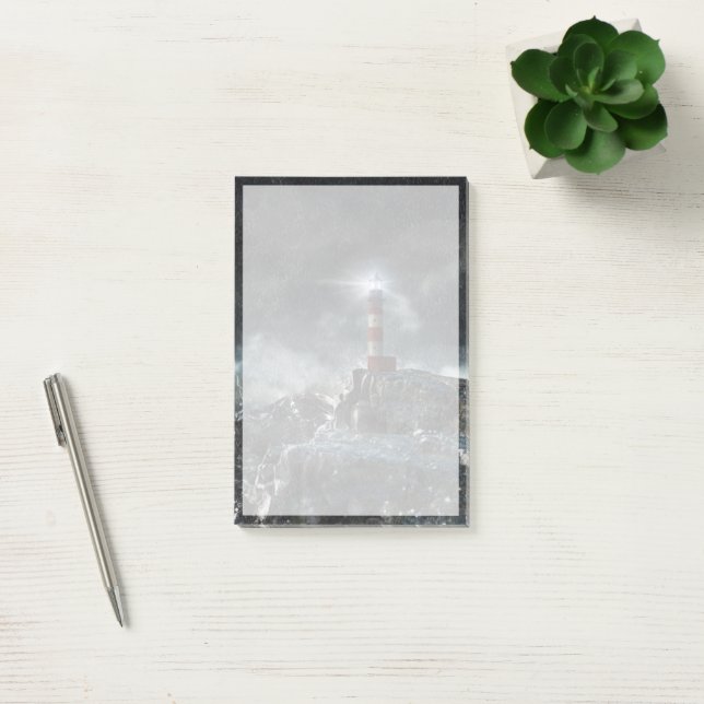 Lighthouses | Lighthouse in the Storm Post-it Notes (Office)
