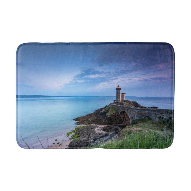 Lighthouses | Lighthouse Plouzané France Bath Mat (Front)