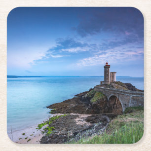 Lighthouses Lighthouse Plouzané France Square Paper Coaster