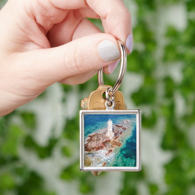 Lighthouses | Mangiabarche Lighthouse Italy Key Ring (Hand)