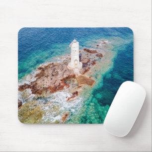 Lighthouses Mangiabarche Lighthouse Italy Mouse Pad