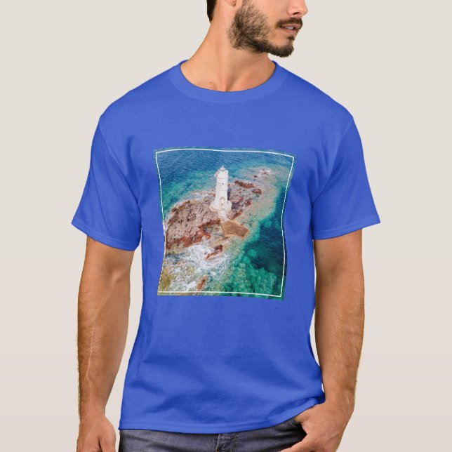 Lighthouses | Mangiabarche Lighthouse Italy T-Shirt (Front)