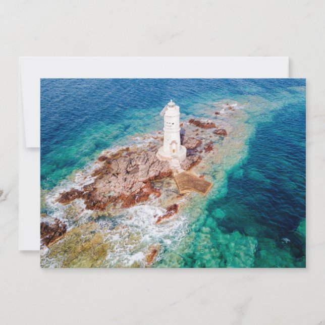 Lighthouses | Mangiabarche Lighthouse Italy Thank You Card (Front)