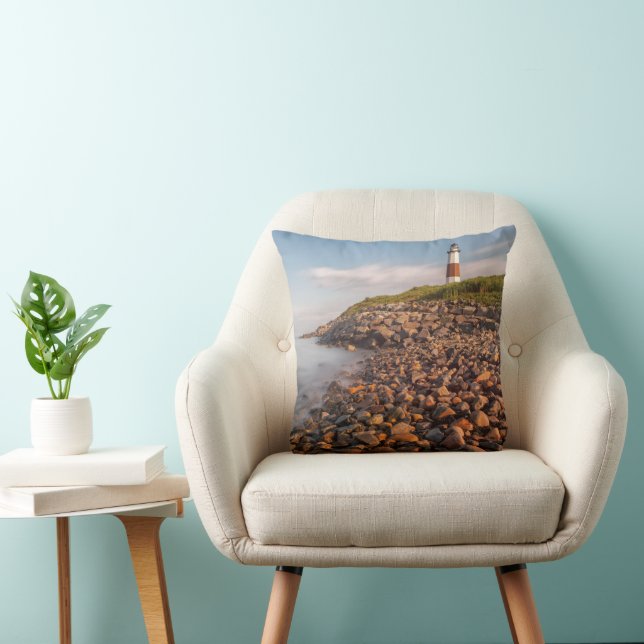 Lighthouses | Montauk Point Long Island Cushion (Chair)