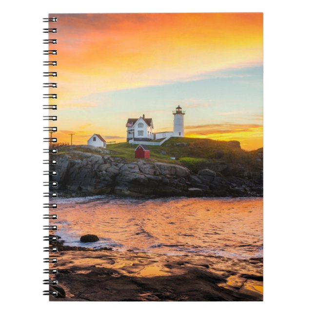 Lighthouses | Nubble Lighthouse Maine Notebook (Front)