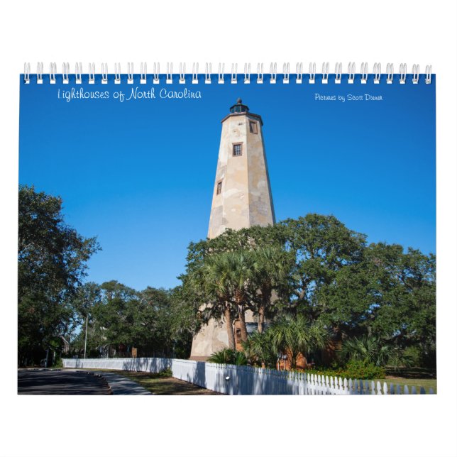 Lighthouses of North Carolina Calendar Med (Cover)