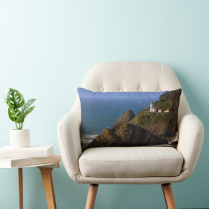 Lighthouses Oregon Coast Lighthouse Lumbar Cushion