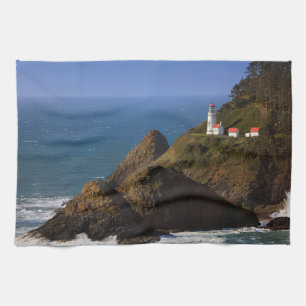 Lighthouses Oregon Coast Lighthouse Tea Towel