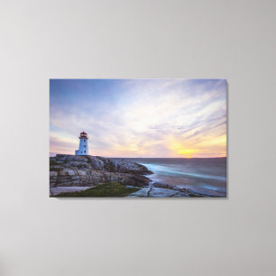 Lighthouses Peggy's Cove Lighthouse Nova Scotia Canvas Print