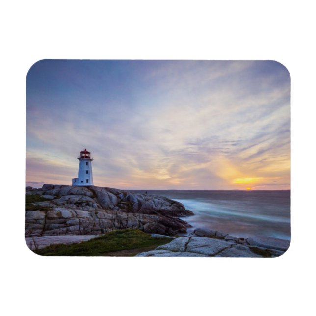 Lighthouses | Peggy's Cove Lighthouse Nova Scotia Magnet (Horizontal)