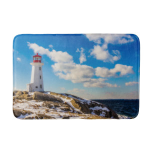 Lighthouses Peggy's Cove Nova Scotia Bath Mat