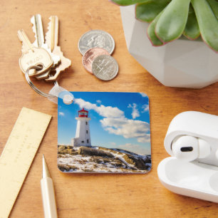 Lighthouses   Peggy's Cove Nova Scotia Key Ring