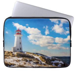 Lighthouses   Peggy's Cove Nova Scotia Laptop Sleeve