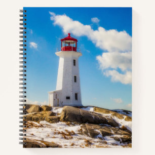 Lighthouses Peggy's Cove Nova Scotia Notebook