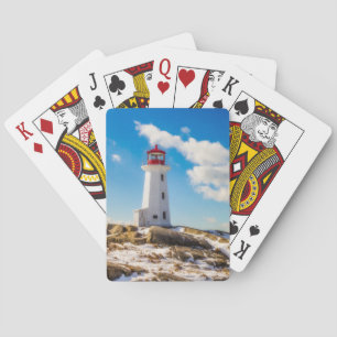 Lighthouses Peggy's Cove Nova Scotia Playing Cards