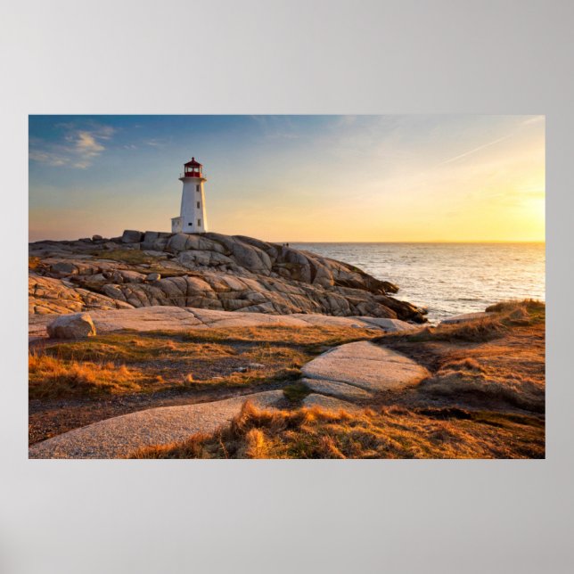 Lighthouses | Peggy's Cove Nova Scotia Poster (Front)
