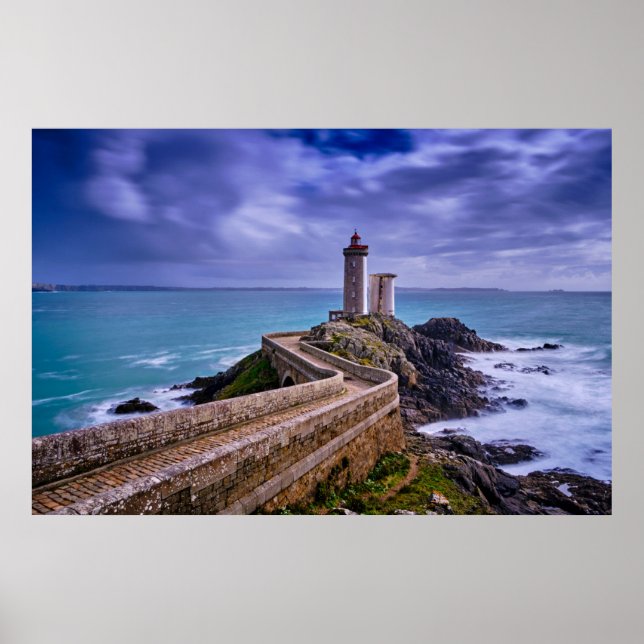 Lighthouses | Petit Minou Lighthouse France Poster (Front)