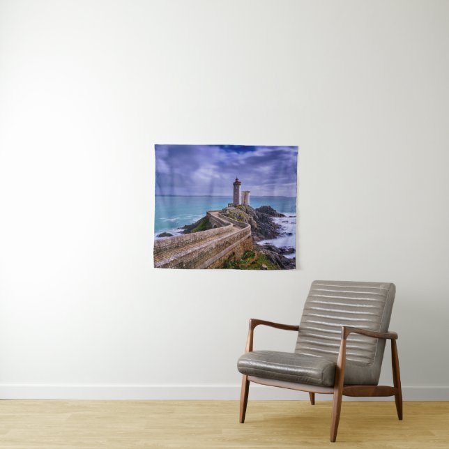 Lighthouses | Petit Minou Lighthouse France Tapestry (In Situ (Horizontal))