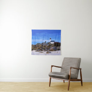 Lighthouses   Phare de Pontusval France Finistere Tapestry